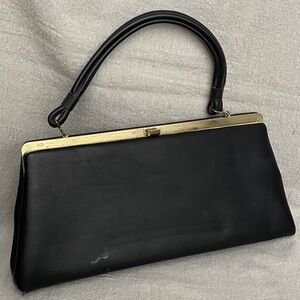 🖤 Classic Black Vintage Dover 1950s-1960s Purse 🖤
